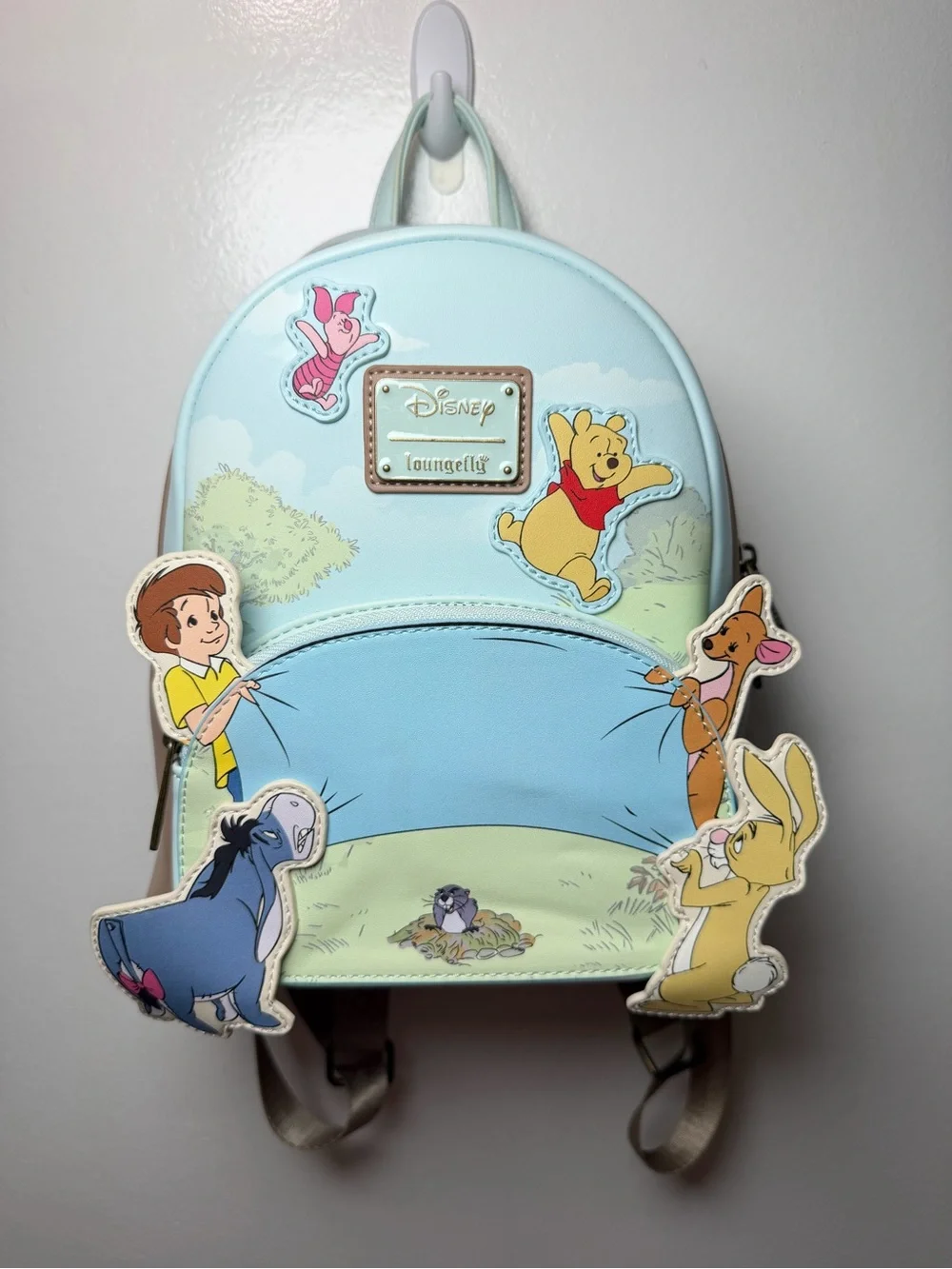 Loungefly Disney Winnie the Pooh Pastel Blue & Mint Mini Backpack